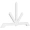 Ekena Millwork Vanguard Architectural Grade PVC Gable Bracket, 72"W x 42"H x 2"D x 4"F, 14/12 Pitch GBP072X42X0204VAN00 - alternate 1